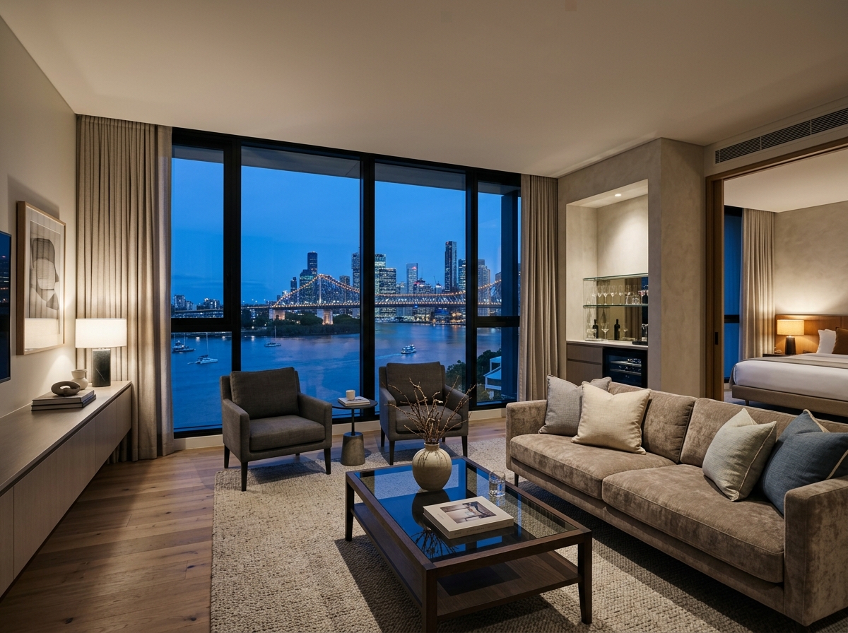 River-view suite at Pacific Ember Hotel
